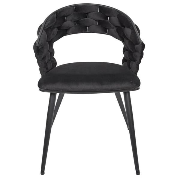 Set med 2 Designstolar "Sawyer" 82cm Svart