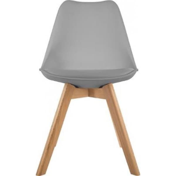 Designstolar Baya - PARIS PRIX - Paket med 4 - Grå - Polypropen, Skum &amp; Bok