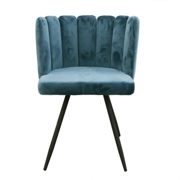 "Ariel Sammetstolar - Paris Prix - Set om 2 - Blå Grön - Vintage - Inomhus - 120 kg"