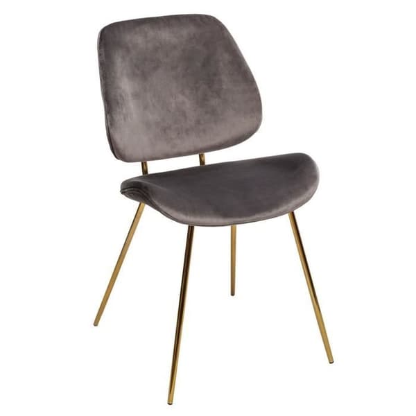 Soffa i sammet guldben Slow grå - Övriga - Vintage - Inomhus - 1 plats