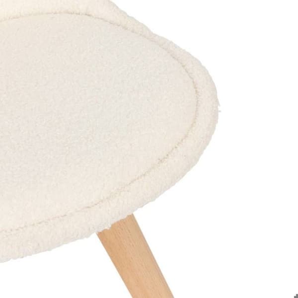 Chaise Baya benkar i bokar vit - Atmosphera inredningsdesigner - Vit
