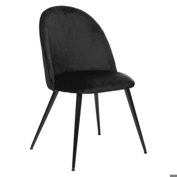 Soffa i svart sammet Slano Atmosphera - Svart