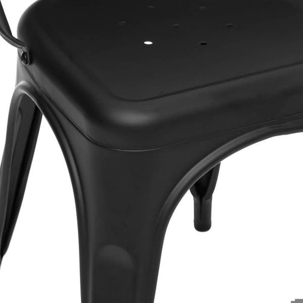 Stol - ATMOSPHERA - Niko - Vintage Stil - Färg Svart - Material Metall