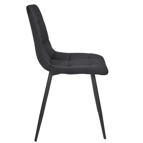 Paket med 4 Stolar "Mateo" 88cm Svart