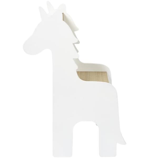 Home Deco Kids HD7477 Barnstol Ungdoms Licorne Vit och beige Trä H60 x 33 x 41 cm
