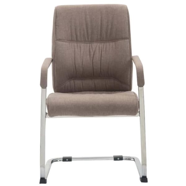 Chaises Cantilever XXL Anubis - CLP - Set med 2 - Taupe Tyg - Armstöd - Maxvikt 260 kg