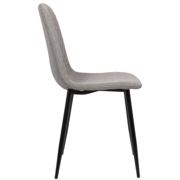 Matsalsstolar Giverny - CLP - 4-pack - Tyg eller Sammet - Ben i Svart Metall