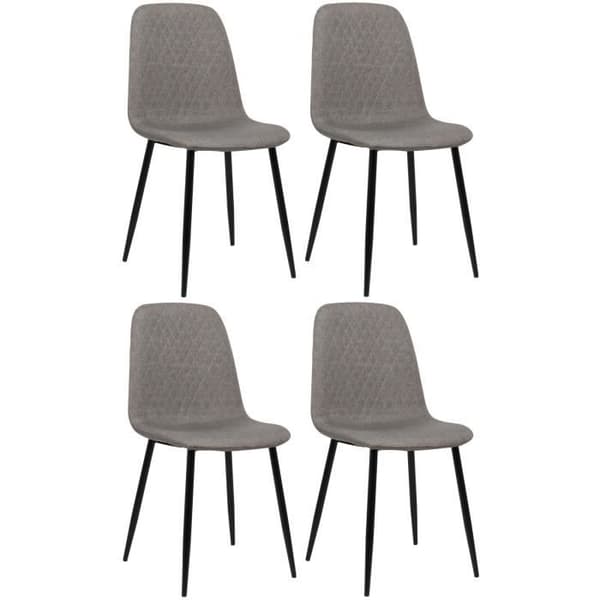 Matsalsstolar Giverny - CLP - 4-pack - Tyg eller Sammet - Ben i Svart Metall