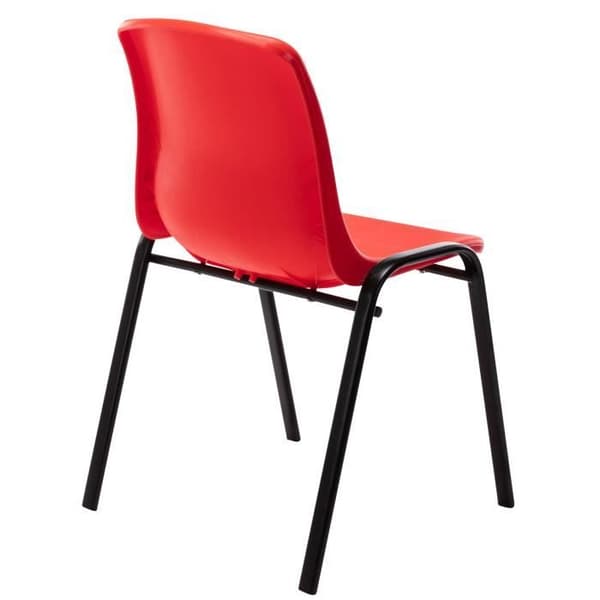 Paket med 4 stapelbara stolar Nowra - CLP - Röd - Plast - Metall - Nutida - Design