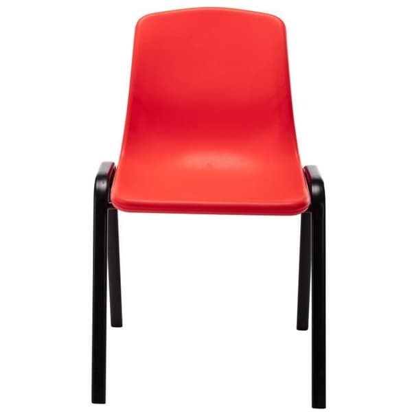 Paket med 4 stapelbara stolar Nowra - CLP - Röd - Plast - Metall - Nutida - Design