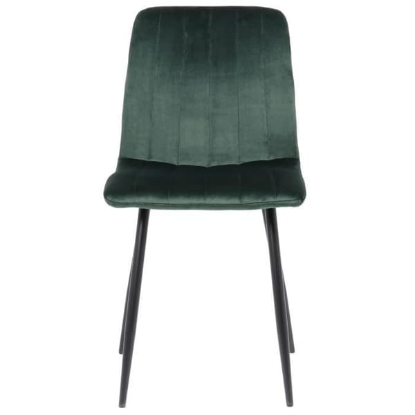 Set om 4 Matstolar Dijon i Tyg eller Sammet - CLP - Samtida - Design - Grön