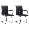 Miniatyrbild 1 av 4: Chairs cantilever Balve - CLP - Set of 2 - Black - Faux leather - Armrests in metal