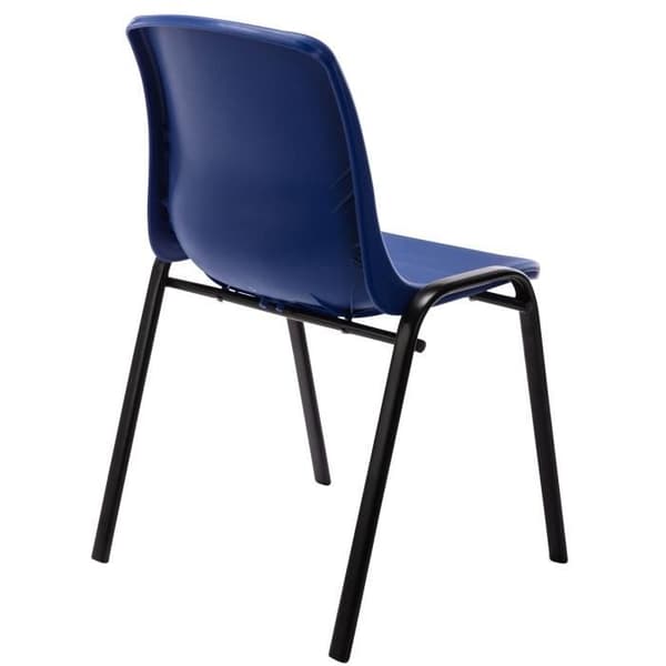 Set om 4 stapelbare stolar Nowra - CLP - Blå - Inomhus - Vuxen - Plast - Metall - Modern - Design