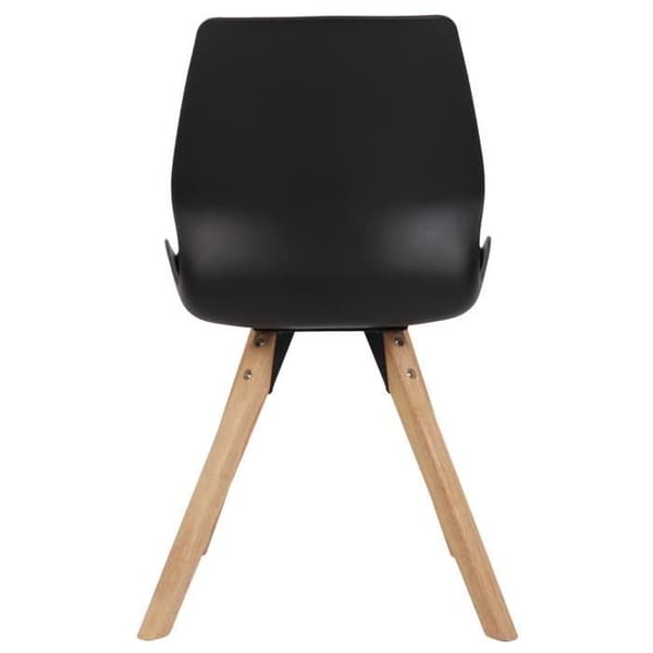 Matsalsstolar - Luna - Set om 2 - Skandinavisk design - Träpinnar - Svart