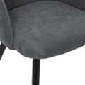 Miniatyrbild 3 av 5: Set med 2 fåtöljer i ekimitation "Céleste" i ribbad sammet Atmosphéra - Grå