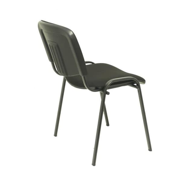 Ergonomisk stapelbar multifunktionell förtroende-stol färg svart ARAN Piqueras