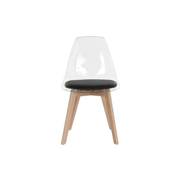 Matsalsstol - Trä och polykarbonat - Svart - Modern och elegant design