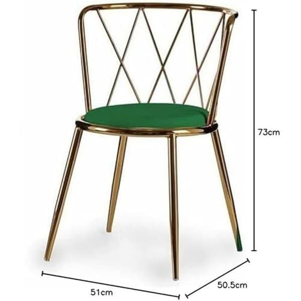 Stol - PRESENTDEKOR - 23397 - Plast - Grön - Set om 2 - Modern design