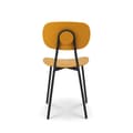 Miniatyrbild 3 av 3: Soffa i modern stil i gult med svarta metallben - modell LEA