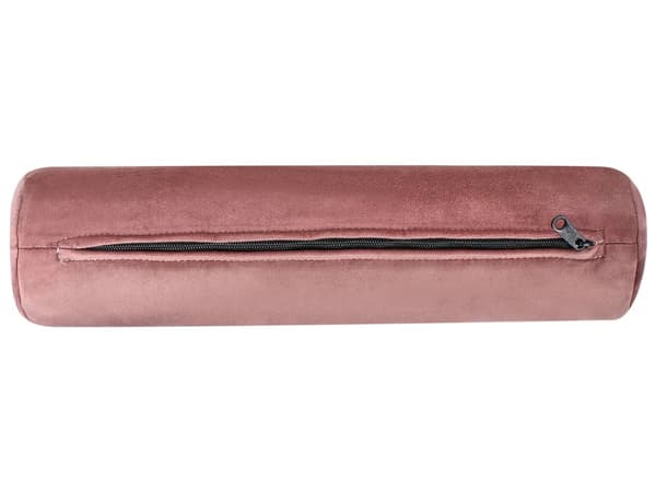 Chaiselong Lyserød Velour Sorte Træben 2 Personers Blød Polstret Hjørnesofa Daybed med Opbevaring Stue Retro Rygpuder Tilbehør Inspiration