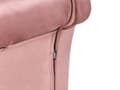 Miniatyrbillede 9 af 11: Chaiselong Lyserød Velour Sorte Træben 2 Personers Blød Polstret Hjørnesofa Daybed med Opbevaring Stue Retro Rygpuder Tilbehør Inspiration
