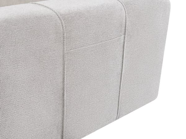 Chaiselong Lysegrå Polyester Daybed med Ryglæn Gæsteseng Multifunktionel Chaise med Opbevaring Sofa Moderne til Stuen