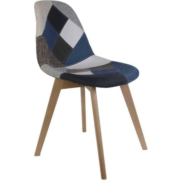 2-pack Patchwork-stolar - Blå