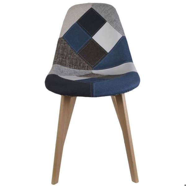 2-pack Patchwork-stolar - Blå