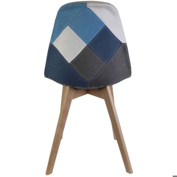 2-pack Patchwork-stolar - Blå