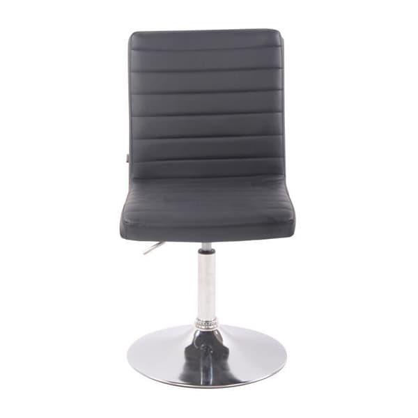 Matstol - Elvas - Syntetiskt läder - Svart - Modern design - Höjdjusterbar