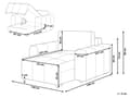 Miniatyrbillede 3 af 10: Chaiselong Grøn Polyester Daybed med Ryglæn Gæsteseng Multifunktionel Chaise med Opbevaring Sofa Moderne til Stuen
