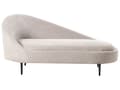 Miniatyrbillede 1 af 8: Chaiselong Taupe Polyester Daybed med Ryglæn Gæsteseng Multifunktionel Chaise Venstrevendt Sofa Moderne til Stuen