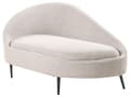 Miniatyrbillede 4 af 8: Chaiselong Taupe Polyester Daybed med Ryglæn Gæsteseng Multifunktionel Chaise Højrevendt Sofa Moderne til Stuen