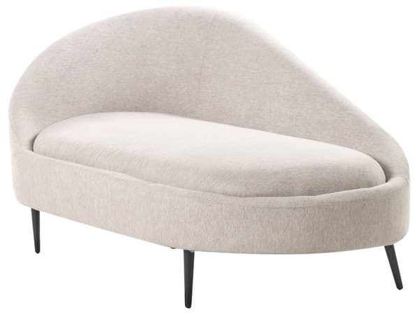 Chaiselong Taupe Polyester Daybed med Ryglæn Gæsteseng Multifunktionel Chaise Højrevendt Sofa Moderne til Stuen