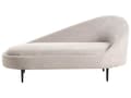 Miniatyrbillede 1 af 8: Chaiselong Taupe Polyester Daybed med Ryglæn Gæsteseng Multifunktionel Chaise Højrevendt Sofa Moderne til Stuen