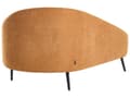 Miniatyrbillede 5 af 8: Chaiselong Orange Polyester Daybed med Ryglæn Gæsteseng Multifunktionel Chaise Højrevendt Sofa Moderne til Stuen