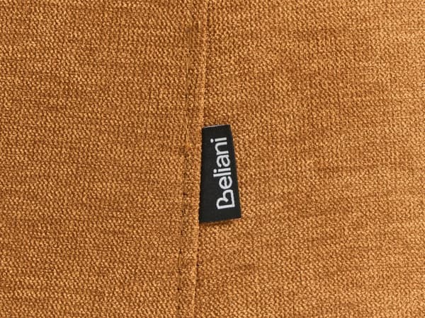 Chaiselong Orange Polyester Daybed med Ryglæn Gæsteseng Multifunktionel Chaise Højrevendt Sofa Moderne til Stuen