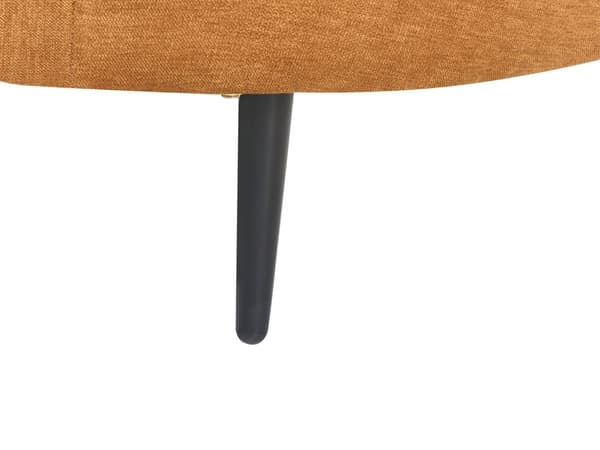 Chaiselong Orange Polyester Daybed med Ryglæn Gæsteseng Multifunktionel Chaise Højrevendt Sofa Moderne til Stuen