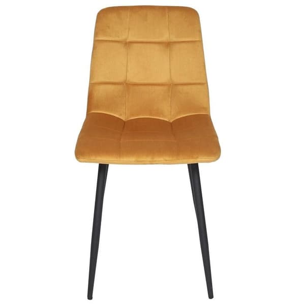 Sats 4 Stolar "Mateo" 88cm Gul Senap