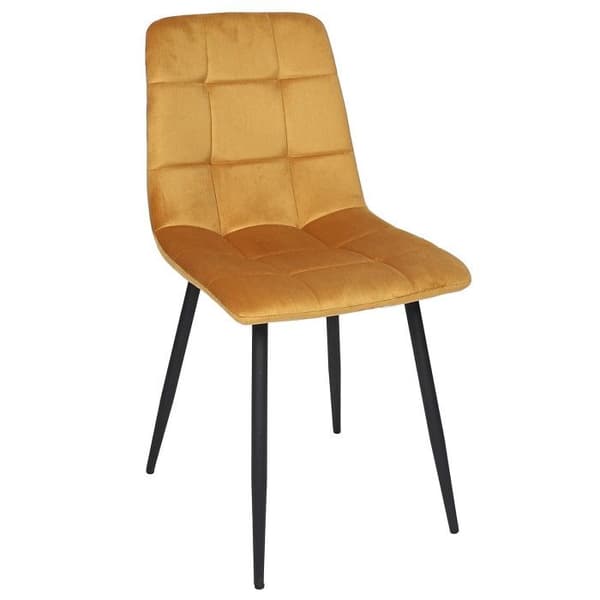 Sats 4 Stolar "Mateo" 88cm Gul Senap