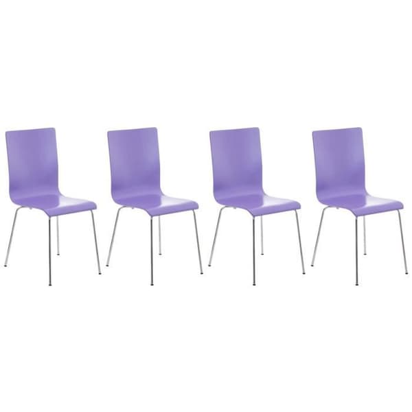 Besöksstolar - CLP - Pepe - Massivt trä - 4-pack - Lila