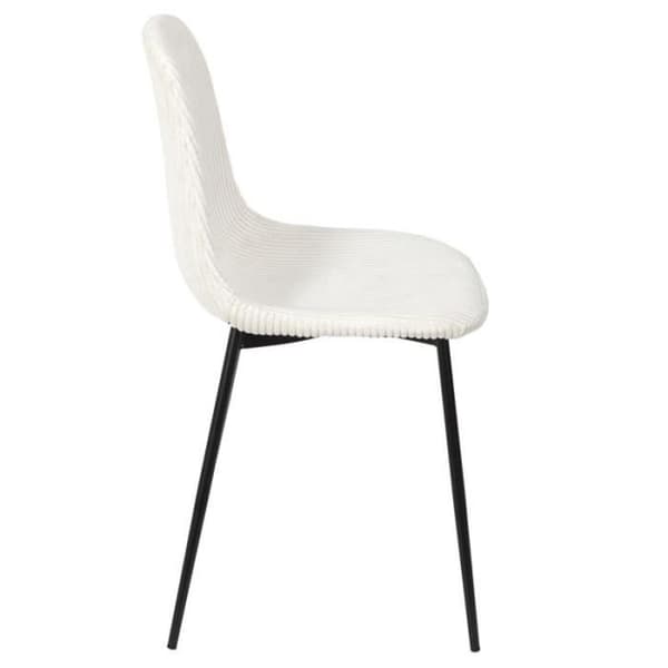 Paket med 4 "Scott" Ribbad Stolar 85cm Beige