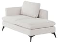 Miniatyrbillede 5 af 11: Chaiselong Lys Beige Polyester Daybed med Ryglæn Gæsteseng Multifunktionel Chaise Venstrevendt Sofa Moderne til Stuen