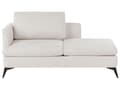 Miniatyrbillede 1 af 11: Chaiselong Lys Beige Polyester Daybed med Ryglæn Gæsteseng Multifunktionel Chaise Venstrevendt Sofa Moderne til Stuen