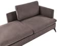 Miniatyrbillede 7 af 11: Chaiselong Brun Polyester Daybed med Ryglæn Gæsteseng Multifunktionel Chaise Højrevendt Sofa Moderne til Stuen