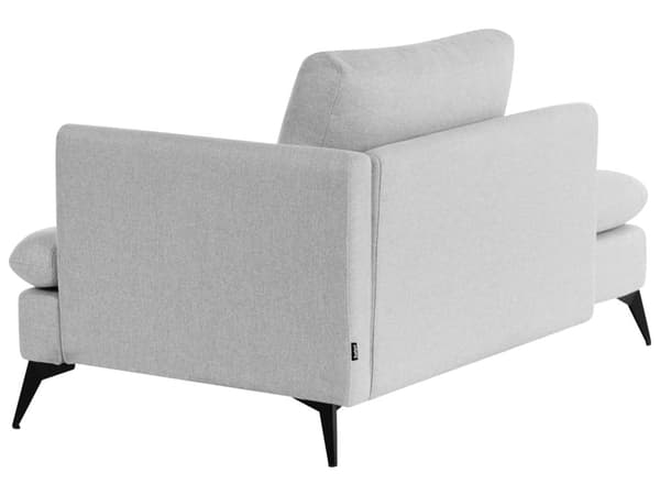 Chaiselong Lysegrå Polyester Daybed med Ryglæn Gæsteseng Multifunktionel Chaise Højrevendt Sofa Moderne til Stuen