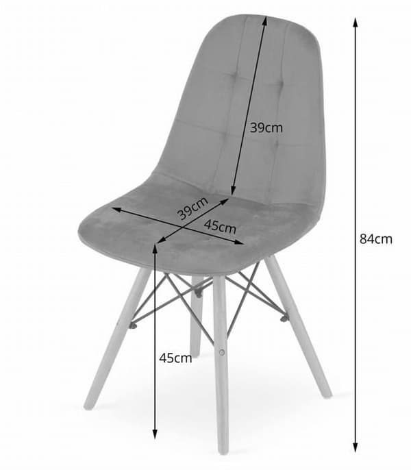 Stol - OSKAR - DUMO - Mörkgrön Sammet - Set om 2 - Inomhus - Klassisk