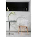 Miniatyrbild 4 av 4: Stol Eira Skandinavisk Design – Vitt Resinryggstöd, Trä Sits – Naturliga Träben