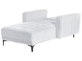 Miniatyrbillede 5 af 9: Chaiselong Lysegrå Velour Daybed med Ryglæn Gæsteseng Multifunktionel Chaise med Splitback Sofa Moderne til Stuen med Sovefunktion