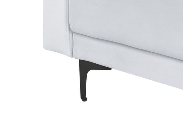 Chaiselong Lysegrå Velour Daybed med Ryglæn Gæsteseng Multifunktionel Chaise med Splitback Sofa Moderne til Stuen med Sovefunktion